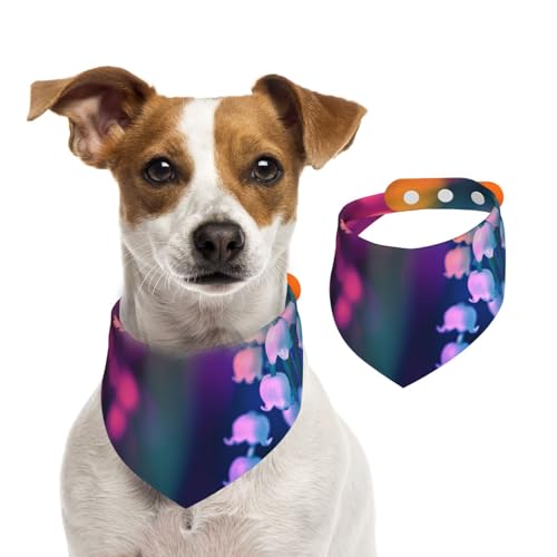 Doppelseitiges Hundehalstuch aus Baumwolle, für Mädchen und Jungen, waschbar, Motiv: Laterne, Krug Blume unter dem Regenbogen-Sonnenschein, für kleine, mittelgroße und große Hunde, Katzen, Haustiere Doppelseitiges Hundehalstuch aus Baumwolle, für Mädchen und Jungen, waschbar, Motiv: Laterne, Krug Blume unter dem Regenbogen-Sonnenschein, für kleine, mittelgroße und große Hunde, Katzen, Haustiere von OIBNKCN