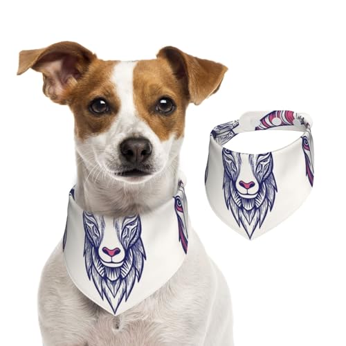 Doppelseitiges Hundehalstuch aus Baumwolle, für Mädchen und Jungen, waschbar, Skizze, Antilope, Kopftuch, Lätzchen für kleine, mittelgroße und große Hunde, Katzen, Haustiere, Größe L Doppelseitiges Hundehalstuch aus Baumwolle, für Mädchen und Jungen, waschbar, Skizze, Antilope, Kopftuch, Lätzchen für kleine, mittelgroße und große Hunde, Katzen, Haustiere, Größe L von OIBNKCN