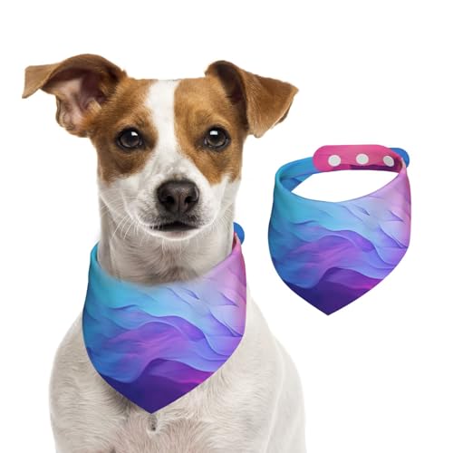 Doppelseitiges Hundehalstuch aus Baumwolle, für Mädchen und Jungen, waschbar, bunt, leuchtende Federn, für kleine, mittelgroße und große Hunde, Katzen, Haustiere, klein Doppelseitiges Hundehalstuch aus Baumwolle, für Mädchen und Jungen, waschbar, bunt, leuchtende Federn, für kleine, mittelgroße und große Hunde, Katzen, Haustiere, klein von OIBNKCN