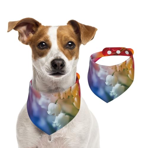 Doppelseitiges Hundehalstuch aus Baumwolle, für Mädchen und Jungen, waschbar, exquisite Blumen, Hundehalstuch, Lätzchen für kleine, mittelgroße und große Hunde, Katzen, Haustiere, Größe M Doppelseitiges Hundehalstuch aus Baumwolle, für Mädchen und Jungen, waschbar, exquisite Blumen, Hundehalstuch, Lätzchen für kleine, mittelgroße und große Hunde, Katzen, Haustiere, Größe M von OIBNKCN