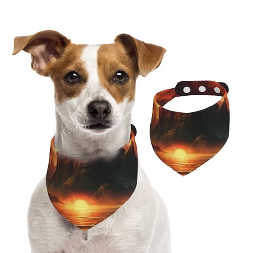 Doppelseitiges Hundehalstuch aus Baumwolle, für Mädchen und Jungen, waschbar, für kleine, mittelgroße und große Hunde, Katzen, Haustiere, groß Doppelseitiges Hundehalstuch aus Baumwolle, für Mädchen und Jungen, waschbar, für kleine, mittelgroße und große Hunde, Katzen, Haustiere, groß von OIBNKCN