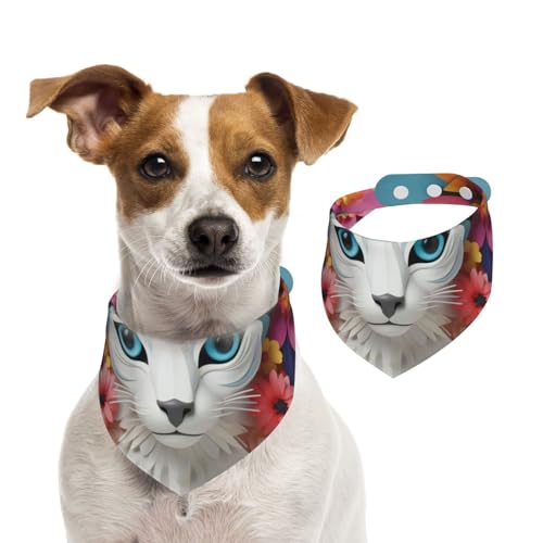 Doppelseitiges Hundehalstuch aus Baumwolle, für Mädchen und Jungen, waschbar, geheimnisvoll und ernsthaft, für kleine Katzen, Hunde, Hunde, Katzen, Haustiere, Größe S Doppelseitiges Hundehalstuch aus Baumwolle, für Mädchen und Jungen, waschbar, geheimnisvoll und ernsthaft, für kleine Katzen, Hunde, Hunde, Katzen, Haustiere, Größe S von OIBNKCN