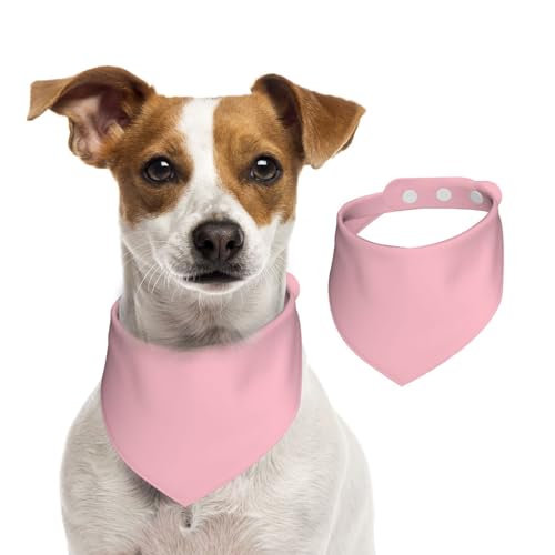 Doppelseitiges Hundehalstuch aus Baumwolle, für Mädchen und Jungen, waschbar, natürliches Rosa, für kleine, mittelgroße und große Hunde, Katzen, Haustiere, Größe L Doppelseitiges Hundehalstuch aus Baumwolle, für Mädchen und Jungen, waschbar, natürliches Rosa, für kleine, mittelgroße und große Hunde, Katzen, Haustiere, Größe L von OIBNKCN