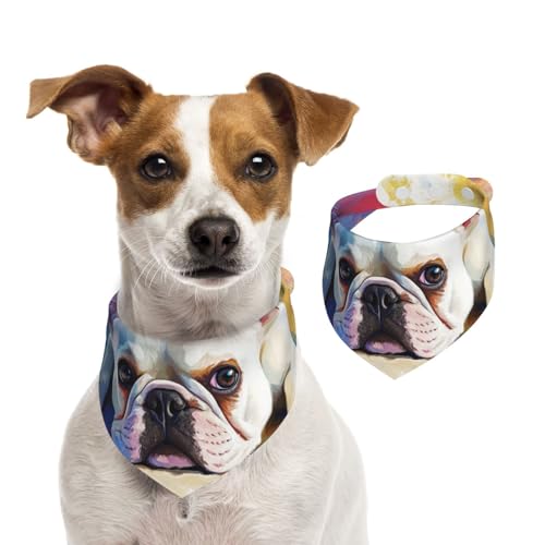 Doppelseitiges Hundehalstuch aus Baumwolle, für Mädchen und Jungen, waschbar, niedlich, bunt, für kleine, mittelgroße und große Hunde, Katzen, Haustiere, Größe M Doppelseitiges Hundehalstuch aus Baumwolle, für Mädchen und Jungen, waschbar, niedlich, bunt, für kleine, mittelgroße und große Hunde, Katzen, Haustiere, Größe M von OIBNKCN