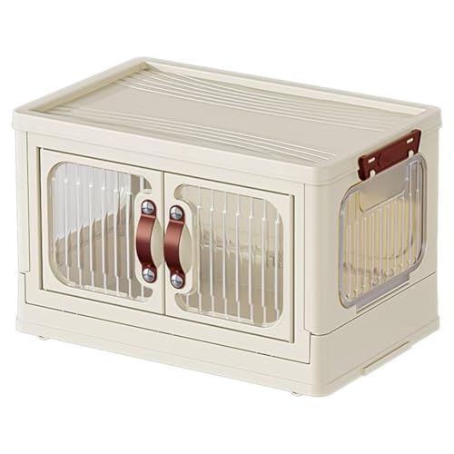 OISE ART STORE Trade Shop - Faltbarer Kunststoffschrank mit Türen und transparenten Behältern mit Rollen Schrank - von OISE ART STORE