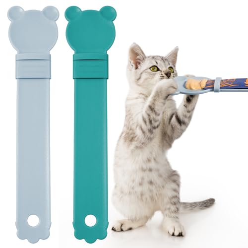 Katzen-Leckerli-Quetschlöffelspender - Multifunktionaler leckbarer Nasskatzen-Leckerli-Spender für Katzen-Flüssigkeitssnack, Katzenfütterung, Futteraufbewahrung und einfaches Aufhängen von Katzen-Leckerli-Quetschlöffelspender - Multifunktionaler leckbarer Nasskatzen-Leckerli-Spender für Katzen-Flüssigkeitssnack, Katzenfütterung, Futteraufbewahrung und einfaches Aufhängen von von OKAMMY