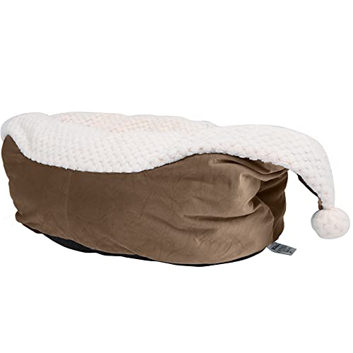 OKAT Haustierbett-Haus, langlebiges Haustier-Ruhebett warm bequem bequem zum Ausruhen zum Schlafen(Braun) von OKAT