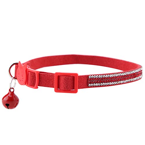 OKAT Haustierhalsband, Hundehalsbänder für große Hunde, wiederverwendbar für Auto für Hunde(red, XS) von OKAT