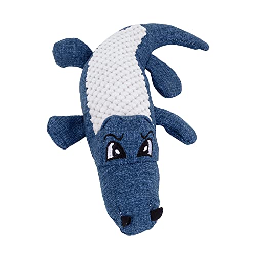 OKAT Vocal Hundespielzeug, Krokodilspielzeug ungiftig, Haushaltssafe für Welpen(Blau) von OKAT