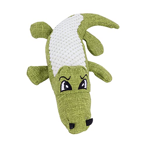 OKAT Vocal Hundespielzeug, Krokodilspielzeug ungiftig, Haushaltssafe für Welpen(Grün) von OKAT