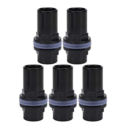 OKBY Aquariumanschlüsse -5Pcs/Set PVC Aquarium Wasserrohrverbindung Gerader Rohrverbinder Aquarium Zubehör(20mm) von OKBY