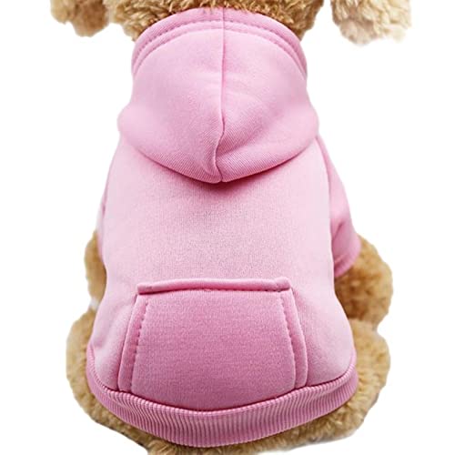 Haustier-Hundekleidung für kleine Hunde, warme Kleidung, Hundemantel, Welpen-Outfit, Haustierkleidung, großer Hund, Chihuahua-Rosa, XL von OKGD