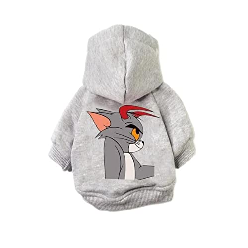 Haustierkleidung Bedruckt Welpen Hoodie Mantel Winter Warm Haustier Kleidung Chihuahua Pullover Welpe Katze Kapuze Hund Haustier Kleidung-10,S von OKGD