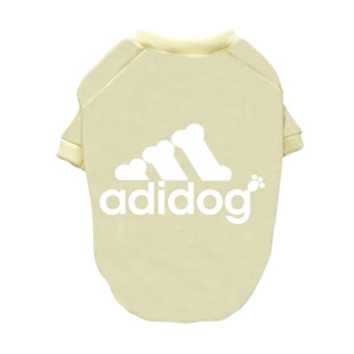 Hundekleidung für kleine und mittelgroße Hunde, kurzes T-Shirt, französische Bulldogge, Schnauzer, Teddykleidung, 7, L von OKGD