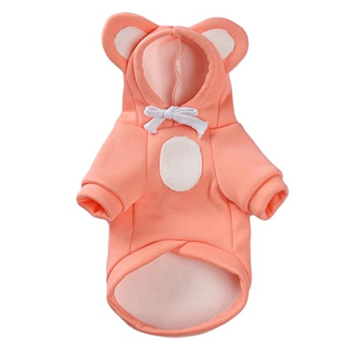 Niedliche Fruchtform Hundekleidung Winter Warm Hoodie Haustierkleidung Kleine Hund Bulldogge Chihuahua Mantel Welpe Katze Outfit - Rosa Bär, XL Niedliche Fruchtform Hundekleidung Winter Warm Hoodie Haustierkleidung Kleine Hund Bulldogge Chihuahua Mantel Welpe Katze Outfit - Rosa Bär, XL von OKGD