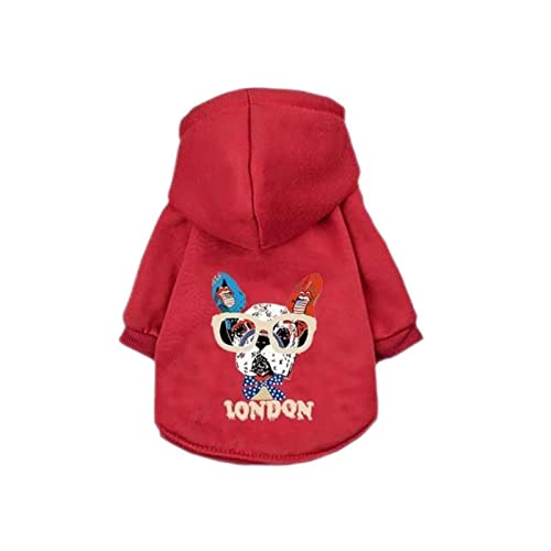 Warme Hundekleidung Winter Baumwolle Hoodie Hundekleidung Kleine Mittel Hund Haustier Kleidung Katze Französische Bulldogge Kleidung Mantel I, XXL (5-8 kg) von OKGD