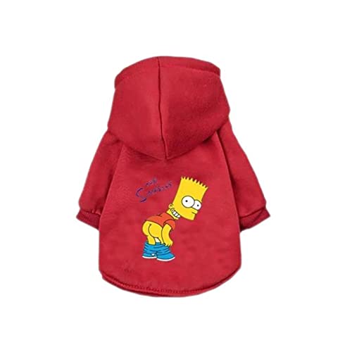 Warme Hundekleidung Winter Baumwolle Hoodie Hundekleidung Kleine Mittel Hund Haustier Kleidung Katze Französische Bulldogge Kleidung Mantel - L, L (3,5-4 kg) von OKGD