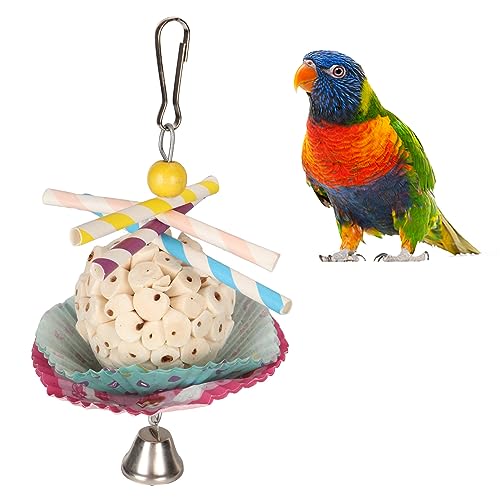 Futterspielzeug für Vögel, weicher Sola-Ball, Schnabel, Kauspielzeug, Futterspielzeug für Papageien, Kauspielzeug für Papageien, Nymphensittiche, Sittiche, Liebesvögel, Sittiche, (Single Ball String) Futterspielzeug für Vögel, weicher Sola-Ball, Schnabel, Kauspielzeug, Futterspielzeug für Papageien, Kauspielzeug für Papageien, Nymphensittiche, Sittiche, Liebesvögel, Sittiche, (Single Ball String) von OKJHFD