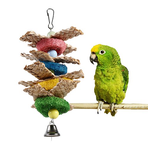 Luffa-Vogelschaukel-Spielzeug, Hängendes Vogel-Rattan-Beißen, Kauen, Stehendes Käfigspielzeug Mit Glocke, Natürliches, Buntes Luffa-Schwamm-Baumwoll-Spielseil Luffa-Vogelschaukel-Spielzeug, Hängendes Vogel-Rattan-Beißen, Kauen, Stehendes Käfigspielzeug Mit Glocke, Natürliches, Buntes Luffa-Schwamm-Baumwoll-Spielseil von OKJHFD