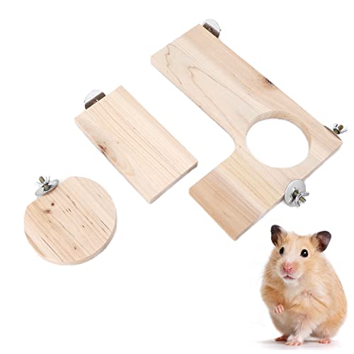 OKJHFD 3-teiliges Vogelplattform-Set, hölzerne Haustier-Kletterplattform, L-förmiges rundes Loch, Holzplattform, Vogelkäfig-Zubehör für Papageien, Wellensittiche, Nymphensittiche, OKJHFD 3-teiliges Vogelplattform-Set, hölzerne Haustier-Kletterplattform, L-förmiges rundes Loch, Holzplattform, Vogelkäfig-Zubehör für Papageien, Wellensittiche, Nymphensittiche, von OKJHFD
