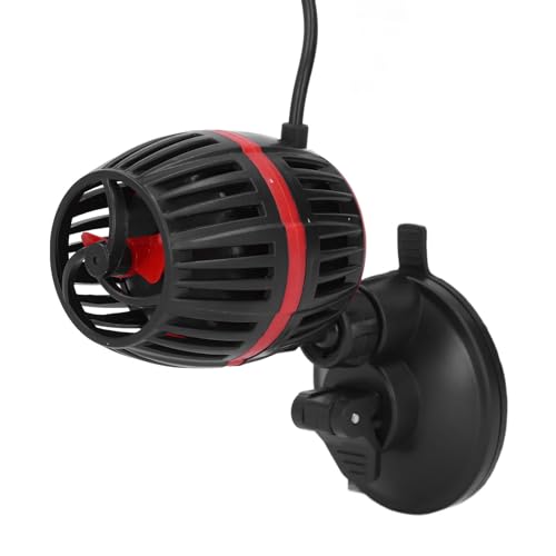 OKJHFD Aquarium-Umwälzpumpe, praktische Steuerung, geräuscharme, wellenerzeugende Aquarium-Tauchwasserpumpe für 60 bis 150 cm große Aquarien (Black) von OKJHFD
