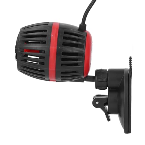 OKJHFD Aquarium circulating Pump Frequency Conversion Silent Fish Tank Diving Wave Generator 12V ABS 6x11cm 4-Speed Variable Speed (Black) von OKJHFD