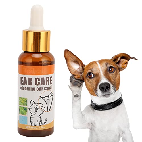 OKJHFD Dog Ear Cleaner Dog Ear Infection Treatment Dog Ear Drops Ear Cleaner for Dogs and Cats Pet Ear Cleaner 50ml Ear Wash von OKJHFD