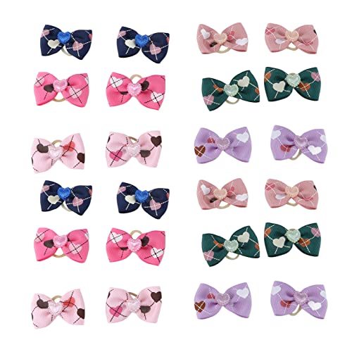 OKJHFD Dog Hair Bows Rubber Band Cute Flexible Pet Grooming Hair Bows for All Types of Pets for Small Dogs and Puppies OKJHFD Dog Hair Bows Rubber Band Cute Flexible Pet Grooming Hair Bows for All Types of Pets for Small Dogs and Puppies von OKJHFD