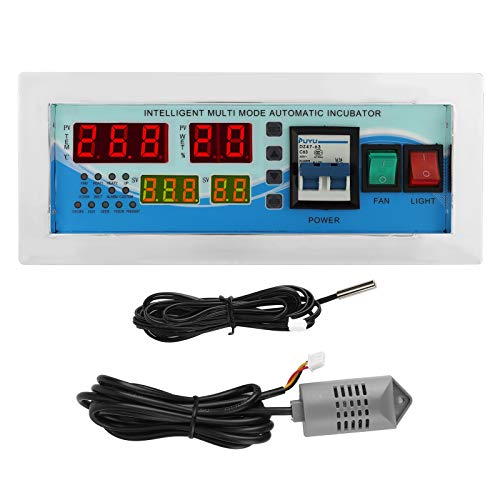 OKJHFD Intelligent Incubator Thermostat,Automatic Egg Incubator Controller,Digital Temperature Humidity Controller Accessory for Hatching Chicks Improve Hatching OKJHFD Intelligent Incubator Thermostat,Automatic Egg Incubator Controller,Digital Temperature Humidity Controller Accessory for Hatching Chicks Improve Hatching von OKJHFD