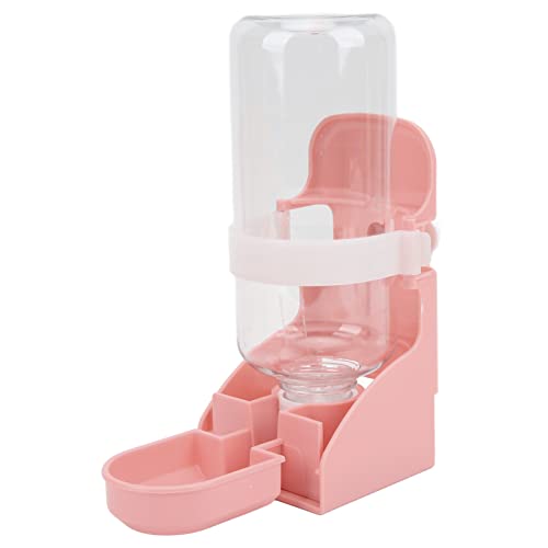 OKJHFD Kaninchen-Wasserflasche, Kleiner hängender Wasserspender für Haustiere, 500 ml, automatische Hasen-Wasserflasche für Chinchilla, Meerschweinchen, Igel, Frettchen (Rosa) von OKJHFD