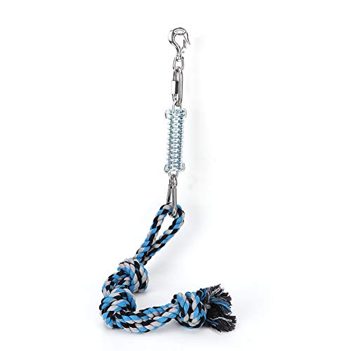 OKJHFD Pet Dogs Stainless Steel Spring Rod Cotton Rope Chew Toy for Big Dog to Bite Easy Installation- Muscle Builder Interactive Toy for Pitbull Medium to Large Dog OKJHFD Pet Dogs Stainless Steel Spring Rod Cotton Rope Chew Toy for Big Dog to Bite Easy Installation- Muscle Builder Interactive Toy for Pitbull Medium to Large Dog von OKJHFD