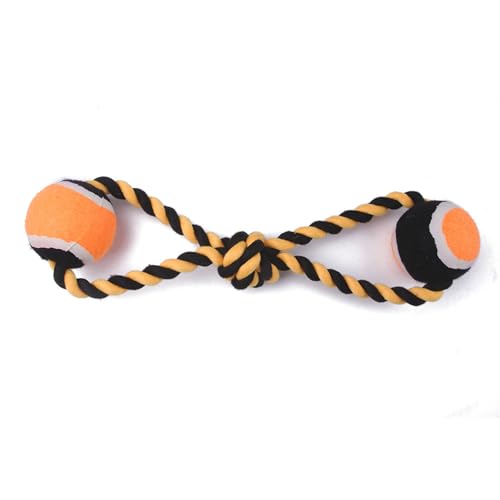 OKJHFD Pet Rope Tennis Ball Toy, Bite Resistant Teeth Cleaning Interactive Dog Cotton Rope Chewing Toy or Small Medium Dogs Puppies Training Playing Teeth Cleaning OKJHFD Pet Rope Tennis Ball Toy, Bite Resistant Teeth Cleaning Interactive Dog Cotton Rope Chewing Toy or Small Medium Dogs Puppies Training Playing Teeth Cleaning von OKJHFD
