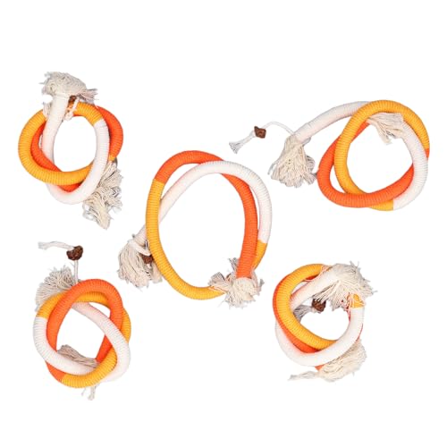 5-teiliges Katzenseil-Spielzeug, Kätzchen-Beißspielzeug, Kauspielzeug, Katzen, interaktives Katzenspielzeug für Katzen im Innenbereich, zum Kauen der Zähne, Reinigung, (Large Orange 70cm / 27.6in) 5-teiliges Katzenseil-Spielzeug, Kätzchen-Beißspielzeug, Kauspielzeug, Katzen, interaktives Katzenspielzeug für Katzen im Innenbereich, zum Kauen der Zähne, Reinigung, (Large Orange 70cm / 27.6in) von OKOVO