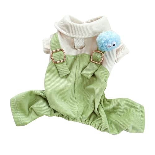 Hunde-Overall, weicher Welpen-Overall mit Schnalle, modische warme Hundekleidung, 4-beiniger Overall für Haustiere, Sommer-Hundekleidung, Einteiler für Frühling und (XS) von OKOVO