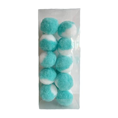 OKOVO 20 Stück Katzenspielzeugbälle, 3,1 cm Durchmesser, farblich passend, leichte Elastizität, geräuschlose Druckentlastung, Katzenbälle für Innenböden, Kätzchen-Puffbälle für Katzen, (Green White) OKOVO 20 Stück Katzenspielzeugbälle, 3,1 cm Durchmesser, farblich passend, leichte Elastizität, geräuschlose Druckentlastung, Katzenbälle für Innenböden, Kätzchen-Puffbälle für Katzen, (Green White) von OKOVO