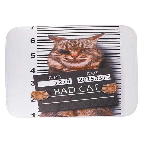 OKUMEYR Katzenbodenmatte Mit Lustigen Katzenmustern rutschfeste Fußmatte Für Haustür Bad Und Küche Digital Gedruckt Polyester OKUMEYR Katzenbodenmatte Mit Lustigen Katzenmustern rutschfeste Fußmatte Für Haustür Bad Und Küche Digital Gedruckt Polyester von OKUMEYR