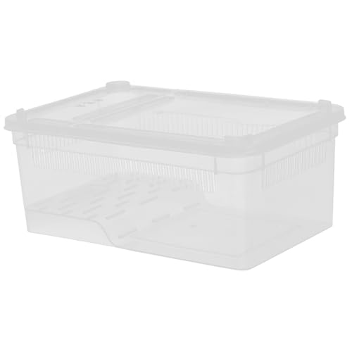 OKUMEYR Futterbox Für Reptilien Transparente Aufzuchtbox Aus Kunststoff Tragbarer Reptilien-transportbehälter Für Eidechsen Schildkröten Und Andere Haustiere OKUMEYR Futterbox Für Reptilien Transparente Aufzuchtbox Aus Kunststoff Tragbarer Reptilien-transportbehälter Für Eidechsen Schildkröten Und Andere Haustiere von OKUMEYR