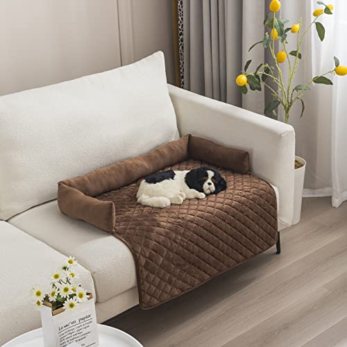 Hundebetten Hundekissen - Sofaschutz, OKYUK handgefertigtes Hundebett waschbar, hundekissen，Couchkissen, Hundematte Flauschiges Hundebett für große, mittelgroße & kleine HundeGrosse (Kaffee，90*90cm) von OKYUK