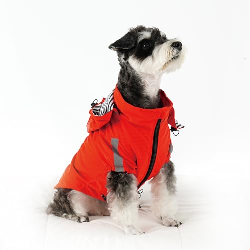 Hunde-Regenmantel, Rot, Größe XL von OKpangcho