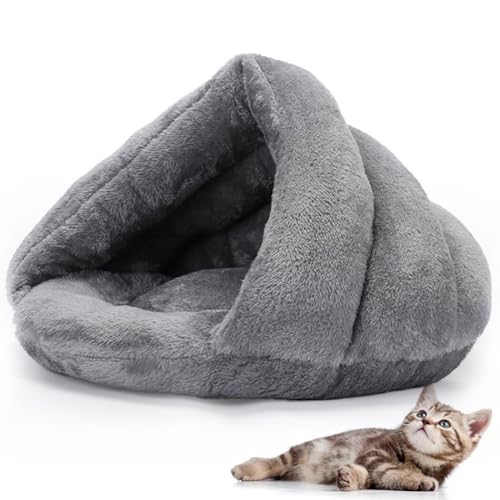 Dreieck Höhlenbett für Haustiere: Indoor Komfort Warm Hund Winddicht Bettwäsche Haus Katze Schlaf Bett Winter von OLACD