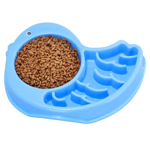 Futternapf für Haustiere, Edelstahl, rutschfest, abnehmbar, langsames Fressen, Kunststoff, für Welpen, Katzen, Wassernapf, waschbar, rostfreier Napf Futternapf für Haustiere, Edelstahl, rutschfest, abnehmbar, langsames Fressen, Kunststoff, für Welpen, Katzen, Wassernapf, waschbar, rostfreier Napf von OLACD