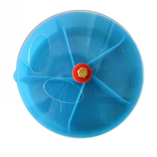 Futterrad Vogel Zubehör Set Interaktives Transparent Kunststoff Spielzeug Käfig System Lustiger Feeder Ball von OLACD