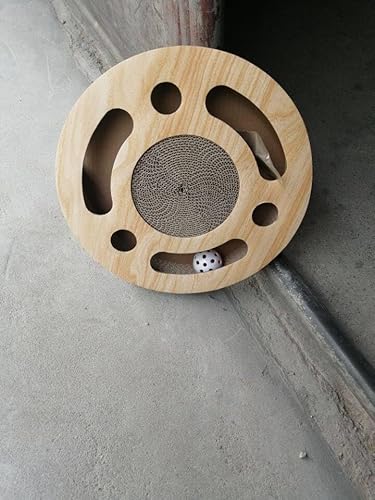 Hohle Katzenminze infundierte Kätzchen Spielrolle Großer Karton Kreis mit kratzverlockendem Ball Leicht Hohle Katzenminze infundierte Kätzchen Spielrolle Großer Karton Kreis mit kratzverlockendem Ball Leicht von OLACD