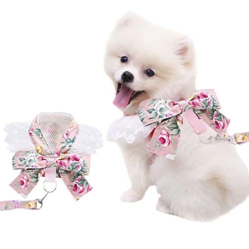 Hundegeschirr mit Hundeleine, gepunktet, kreativer Welpe zum Spazierengehen, Hundegeschirr Hundegeschirr mit Hundeleine, gepunktet, kreativer Welpe zum Spazierengehen, Hundegeschirr von OLACD