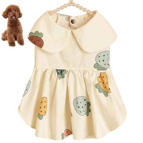Hundekleid Erdbeere: leicht, einfach, elegant, mittelgroße und kleine Welpen, Baumwolle, dekorative Bekleidung Hundekleid Erdbeere: leicht, einfach, elegant, mittelgroße und kleine Welpen, Baumwolle, dekorative Bekleidung von OLACD