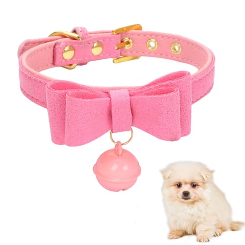 Kätzchen-Halsband mit Glöckchen, niedliche Fliege, Haustierhalsband für Welpen, Hunde, sicher, weiblich, Mädchen, Katzenhals, Kätzchen Kätzchen-Halsband mit Glöckchen, niedliche Fliege, Haustierhalsband für Welpen, Hunde, sicher, weiblich, Mädchen, Katzenhals, Kätzchen von OLACD