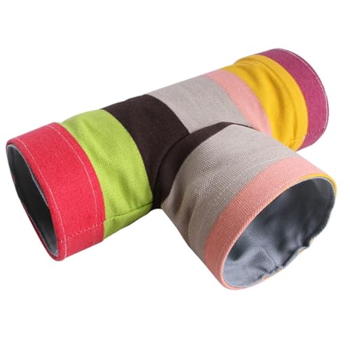 Leinwand Regenbogen Tunnel Interaktion Spielzeug Leicht Atmungsaktiv für Hamster Faltbare Versteck Tube Leinwand Regenbogen Tunnel Interaktion Spielzeug Leicht Atmungsaktiv für Hamster Faltbare Versteck Tube von OLACD
