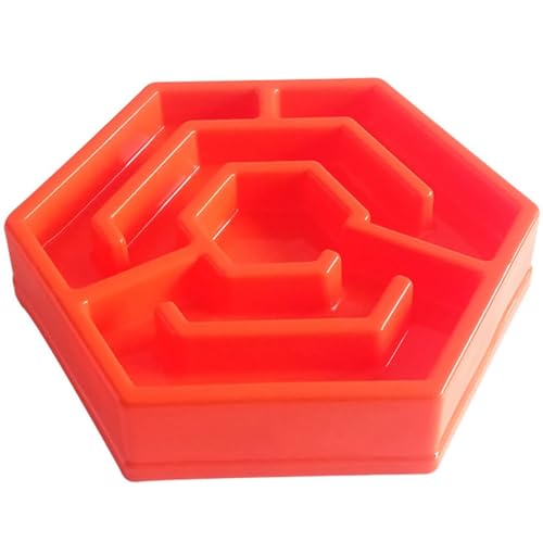 Mehrfarbiger Wassernapf für Haustiere, Puzzle-Napf für den Haushalt, waschbar, langsamer Fressnapf für schnelle Esser Mehrfarbiger Wassernapf für Haustiere, Puzzle-Napf für den Haushalt, waschbar, langsamer Fressnapf für schnelle Esser von OLACD
