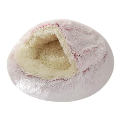 OLACD Beruhigendes Plüschbett, halbgeschlossen, für Katzen und Hunde, mit weichem flauschigem Fleece und beruhigendem Design für Haustiere im Innenbereich OLACD Beruhigendes Plüschbett, halbgeschlossen, für Katzen und Hunde, mit weichem flauschigem Fleece und beruhigendem Design für Haustiere im Innenbereich von OLACD