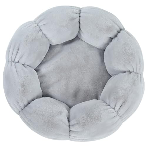 OLACD Bett für Haustiere, Plüsch, warmes Nest, kreative Katze, rundes Blumenbett, Kätzchenbett, Welpenbett zum Schlafen OLACD Bett für Haustiere, Plüsch, warmes Nest, kreative Katze, rundes Blumenbett, Kätzchenbett, Welpenbett zum Schlafen von OLACD